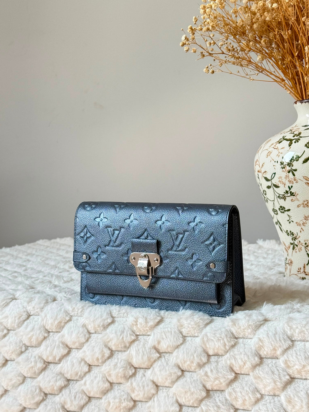 Louis Vuitton Monogram Empreinte Leather Clutch