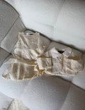 Chanel Kids Cream Dress and Cropped Jacket Set