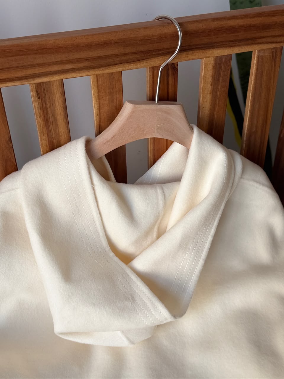 Hermès New Cashmere/Wool Hooded Jacket with Leather Toggle