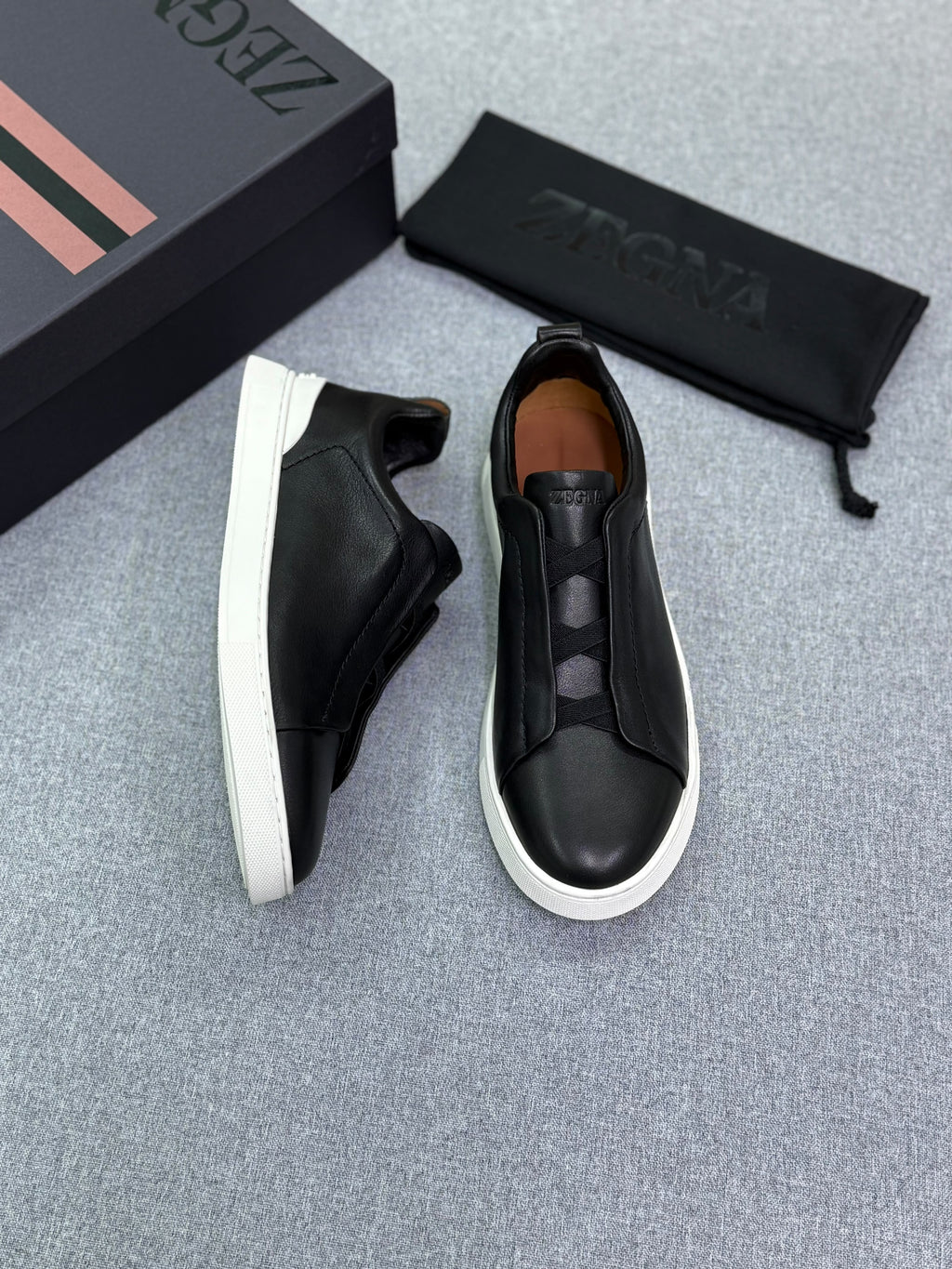 Zegna Luxury Casual Low-Top Sneakers
