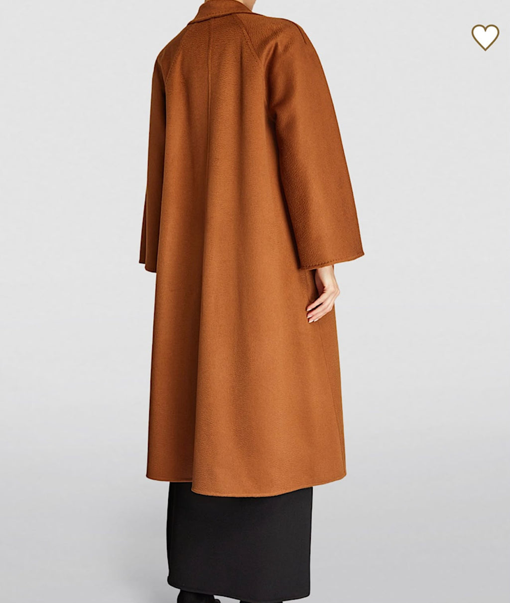 Max Mara Long Wool / Cashmere Coat / Cape-Style Coat