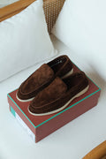 Loro Piana Woven Suede Loafers