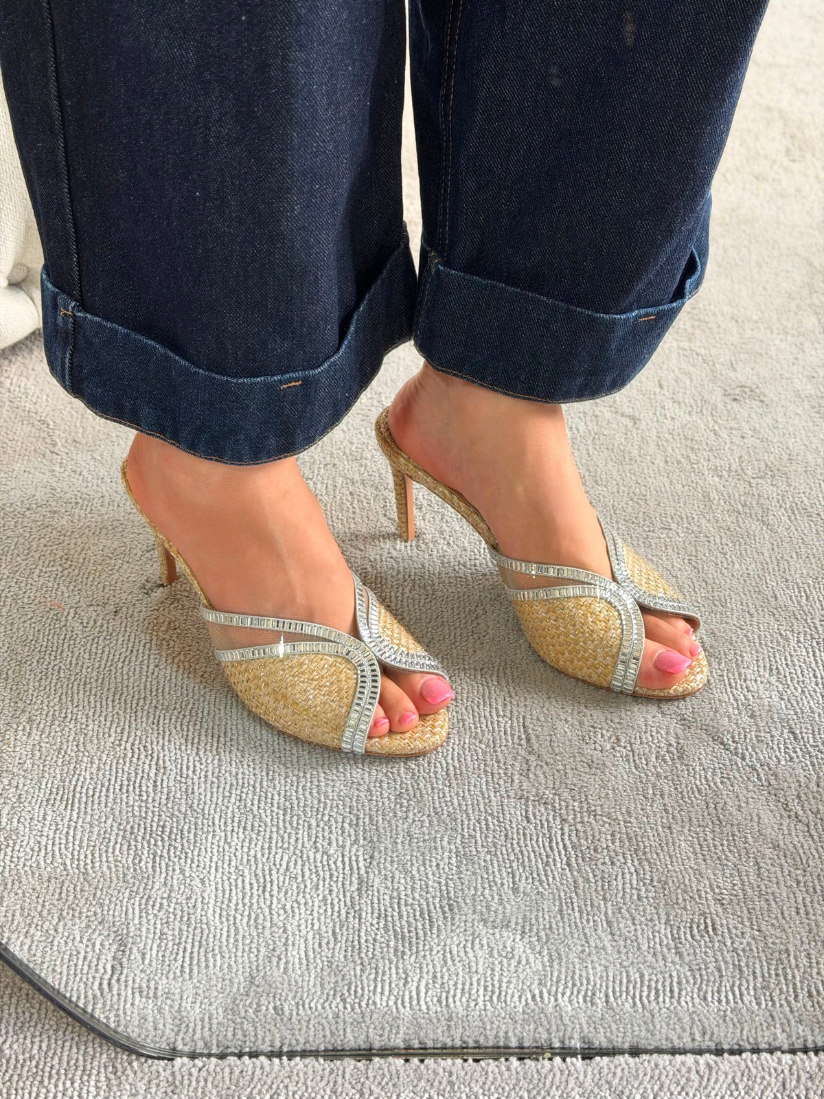 Aquazzura Wild Aurora 75 Mules