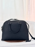 Bottega Woven Arched Top Travel Bag