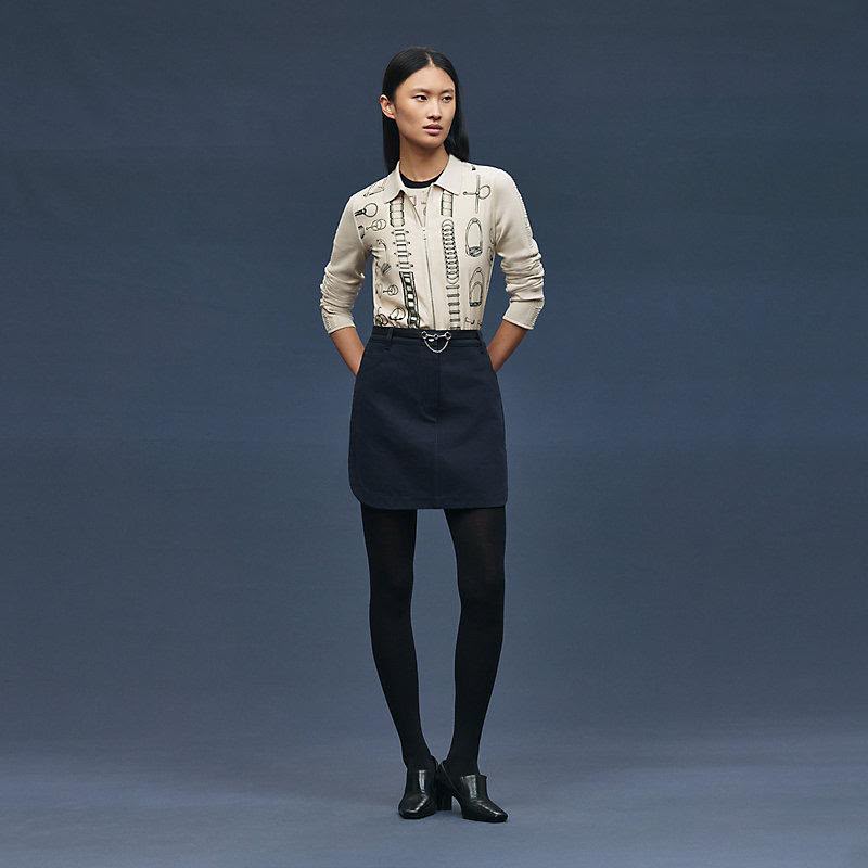 Hermès Zip-up Cardigan / Knit Jacket