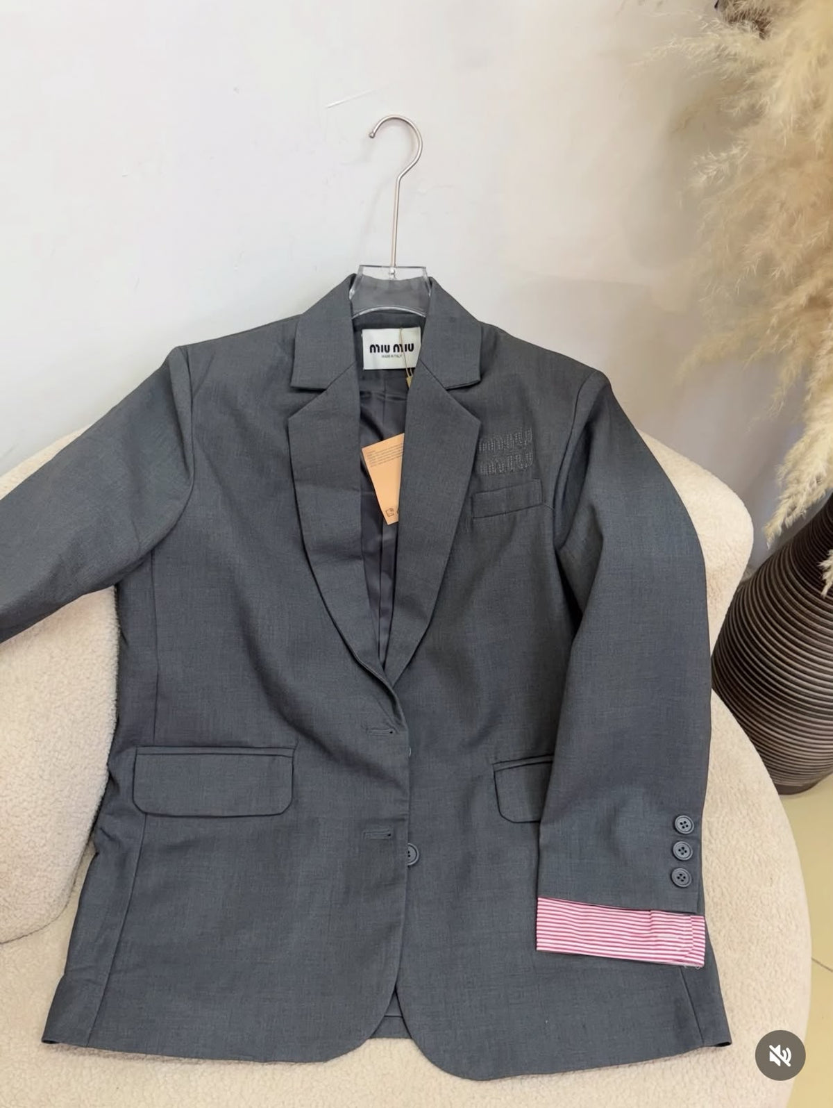 Miu Miu Classic Tailored Blazer