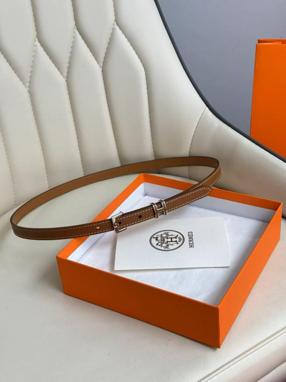 Hermès H Buckle Leather Belt