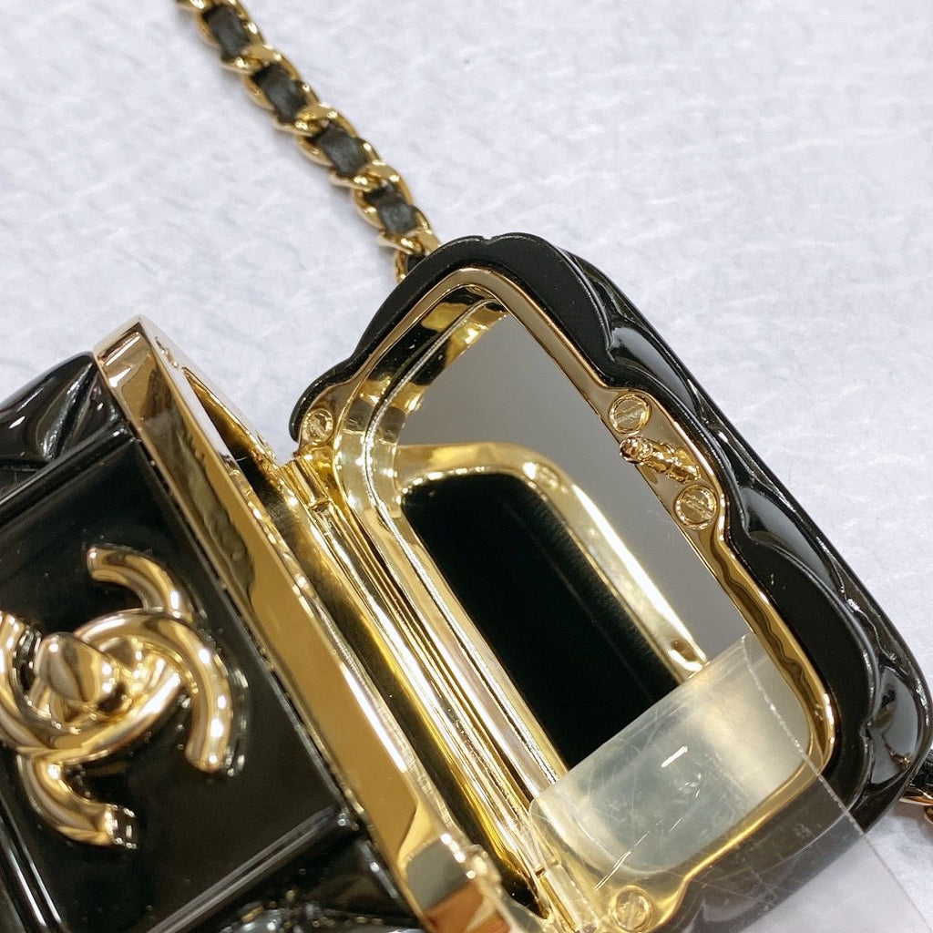 Chanel Quilted Vanity Case Chain Belt