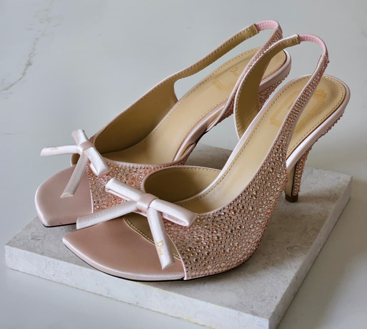 Dior Crystal-Embellished Slingback