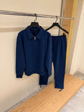 Prada Enamel Triangle Logo Quarter-Zip Tracksuit