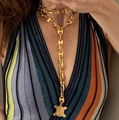 Celine Triomphe Chain Belt