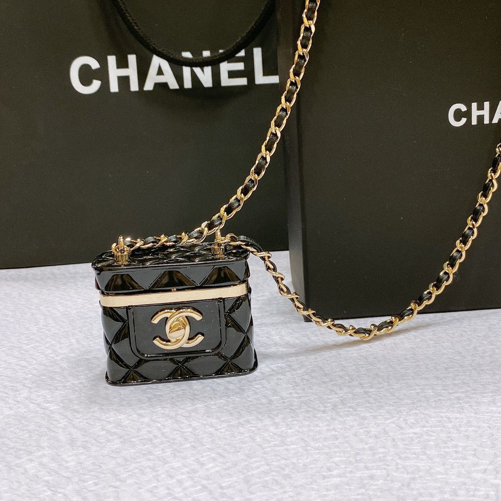 Chanel Quilted Vanity Case Chain Belt