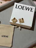 Loewe Anagram Crystal Earrings / Brooch