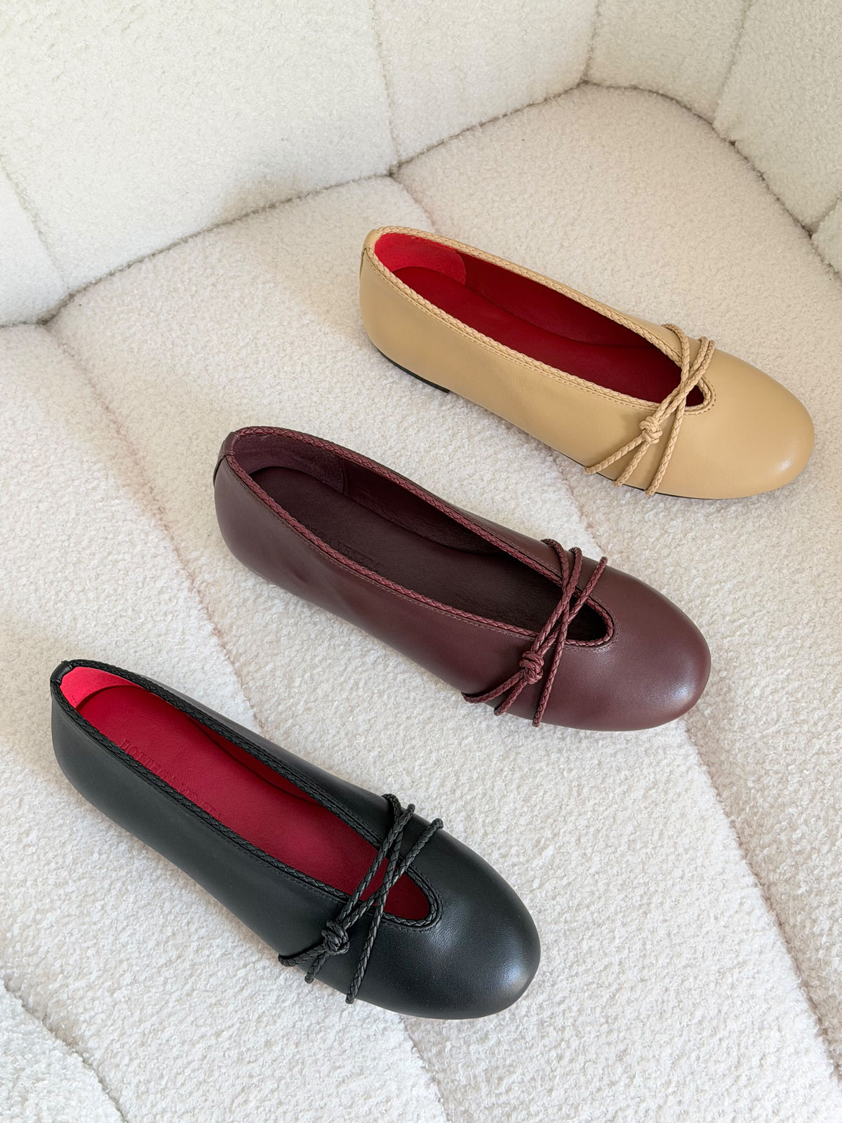 Bottega Veneta Rosa Ballerina Flats