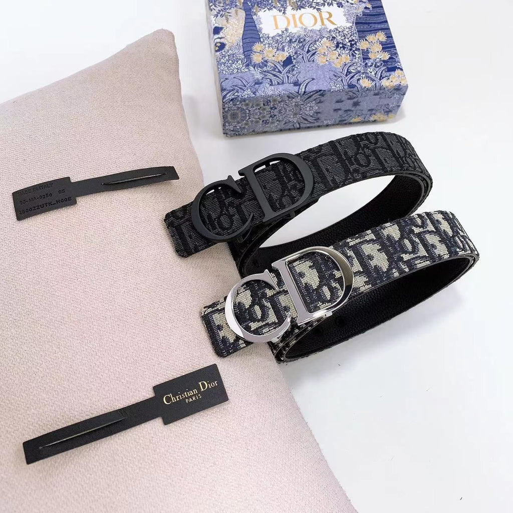 Dior Oblique Saddle CD Buckle Belt
