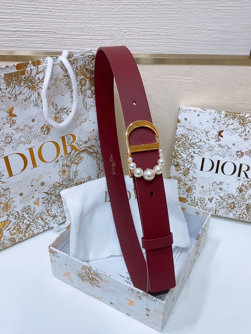 Dior CD Pearl Belt