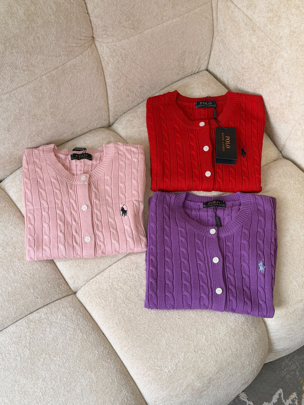 Polo Ralph Lauren Cable-Knit Short-Sleeve Cardigan —