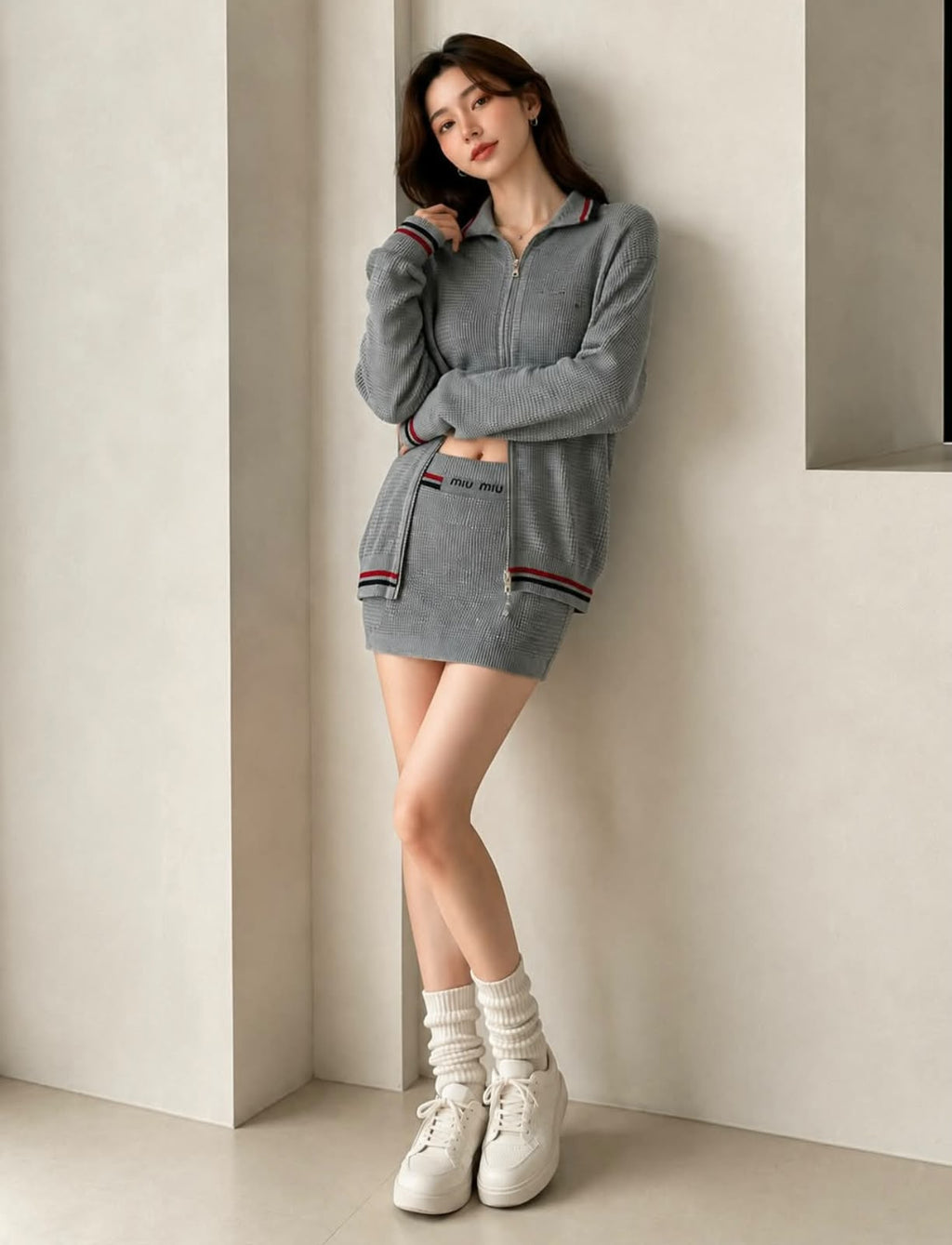 Miu Miu Knit Three-Piece Set