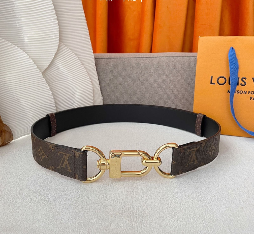 Louis Vuitton Monogram Canvas Hook Belt
