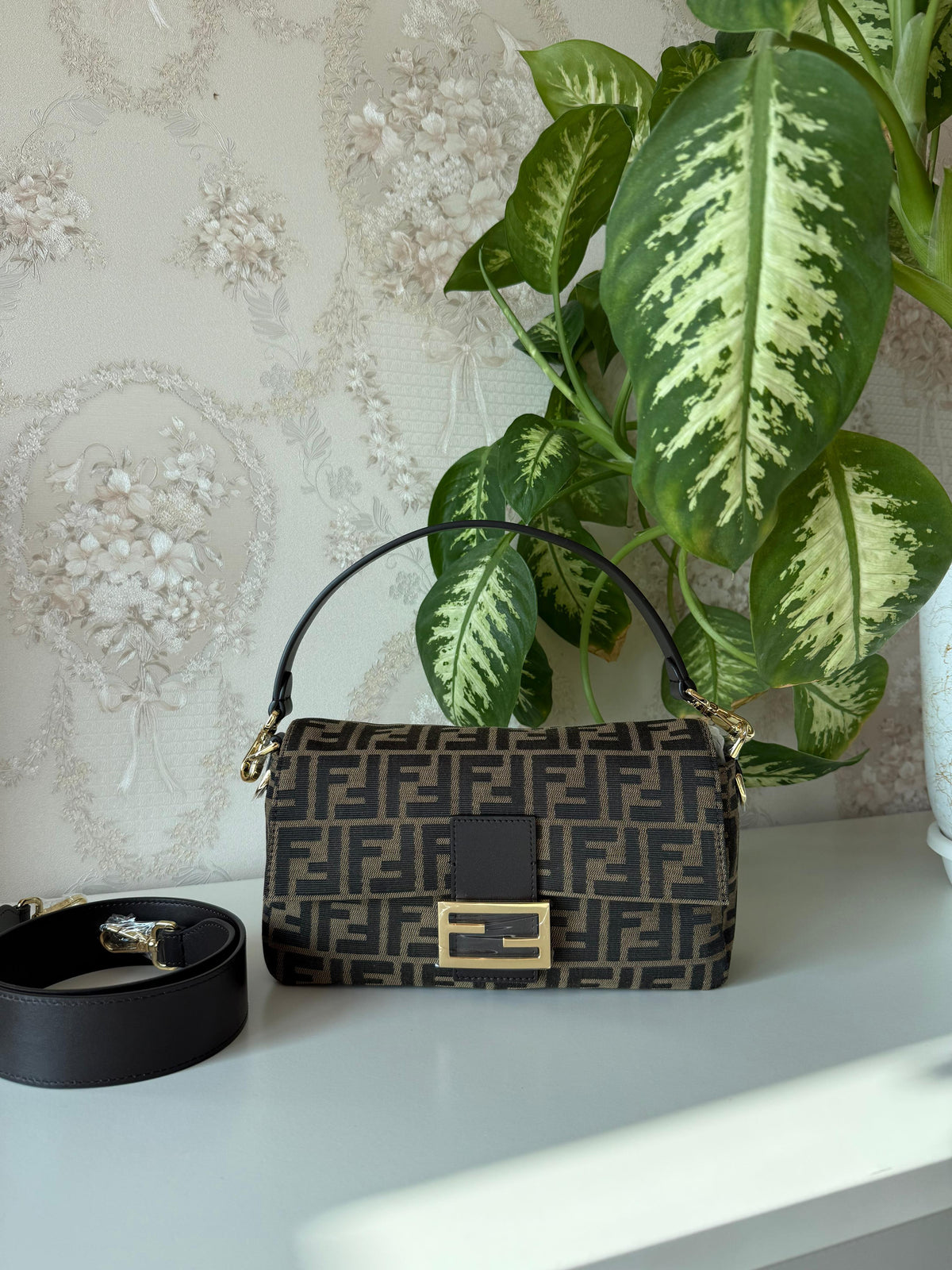 Fendi Baguette Zucca Canvas