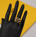Fendi FF Gold Ring