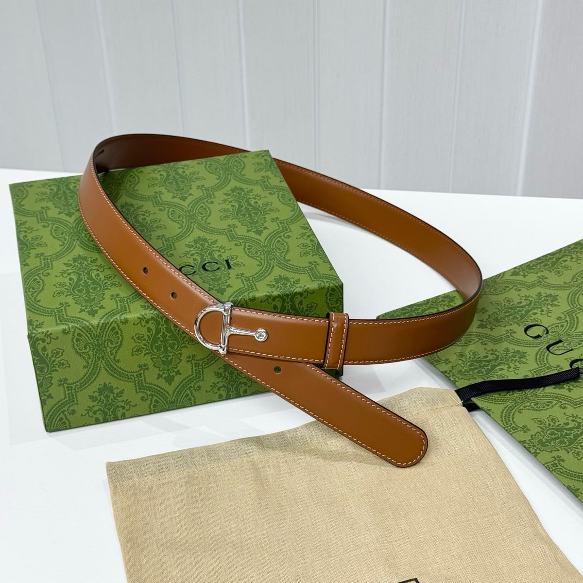 Gucci Horsebit Leather Belt