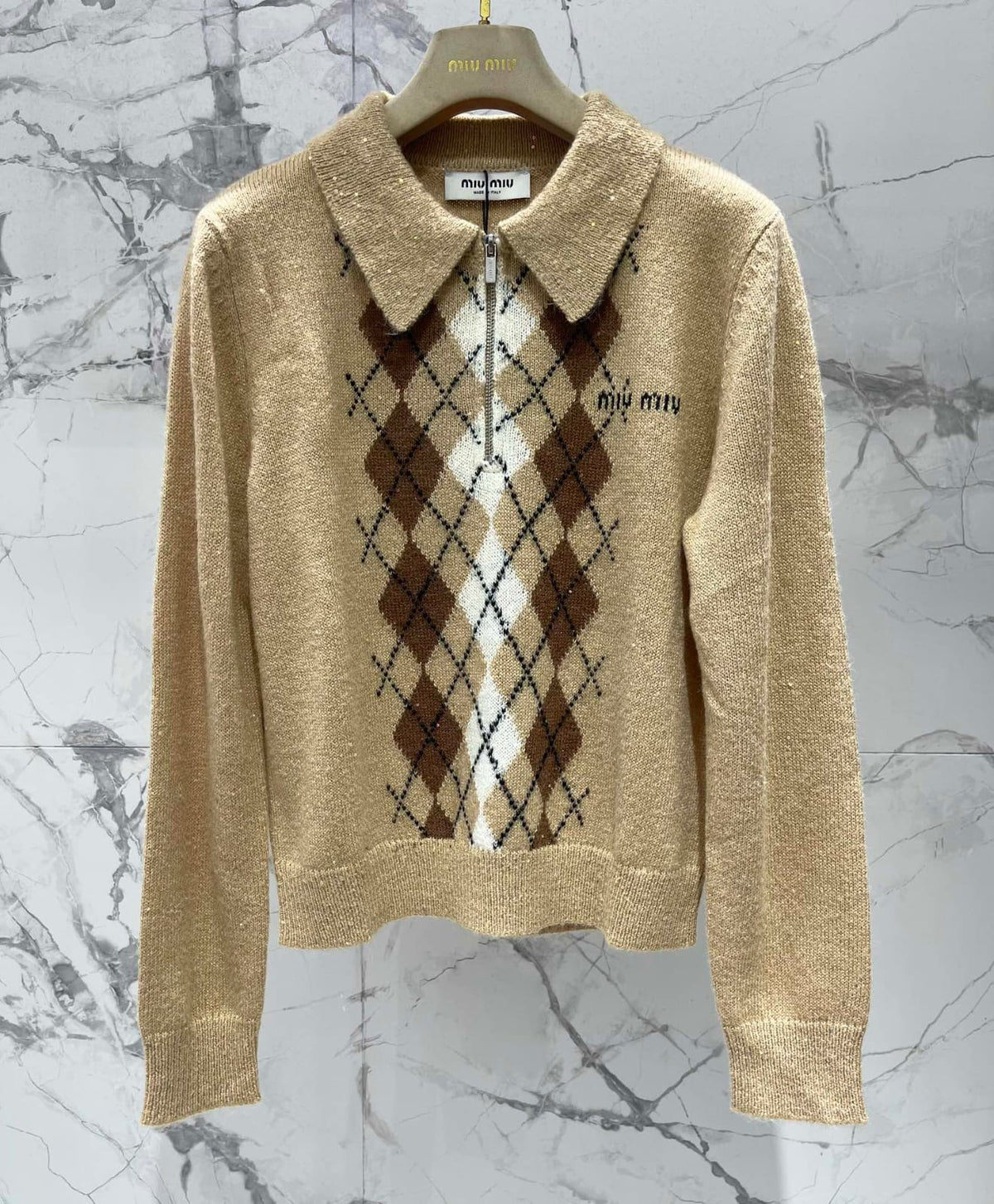 Miu Miu Cashmere Polo Sweater