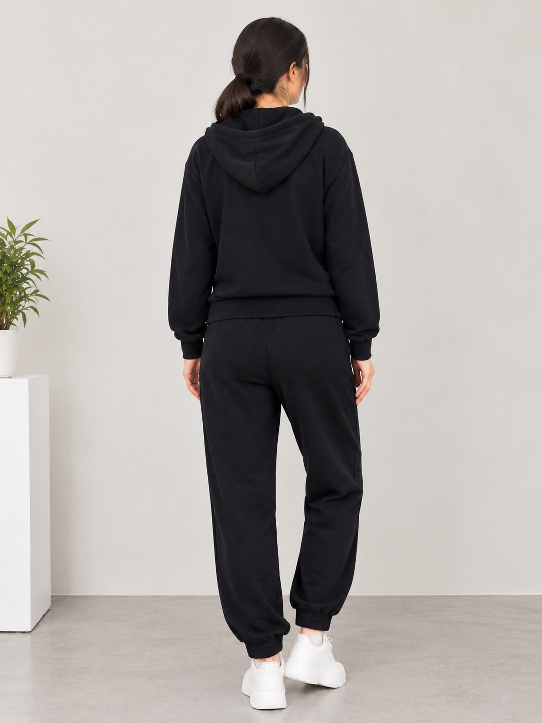 Loro Piana Embroidered Logo Zip-Up Hoodie and Jogger Pants Tracksuit Set