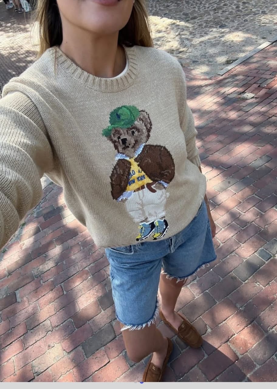 Polo Ralph Lauren — Polo Bear Cotton Crewneck Sweater