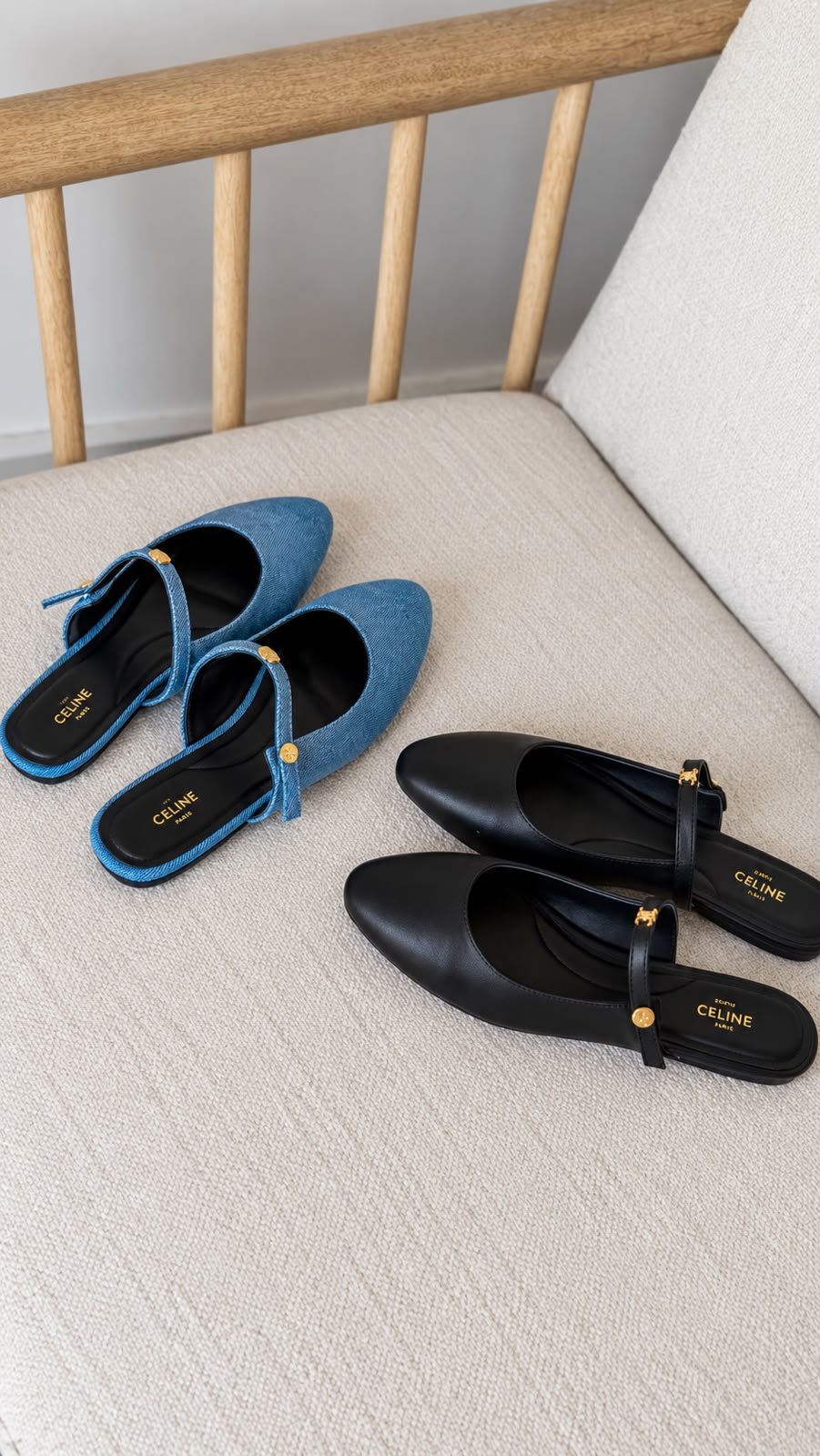 Celine Flat Mules / Slingback Flats