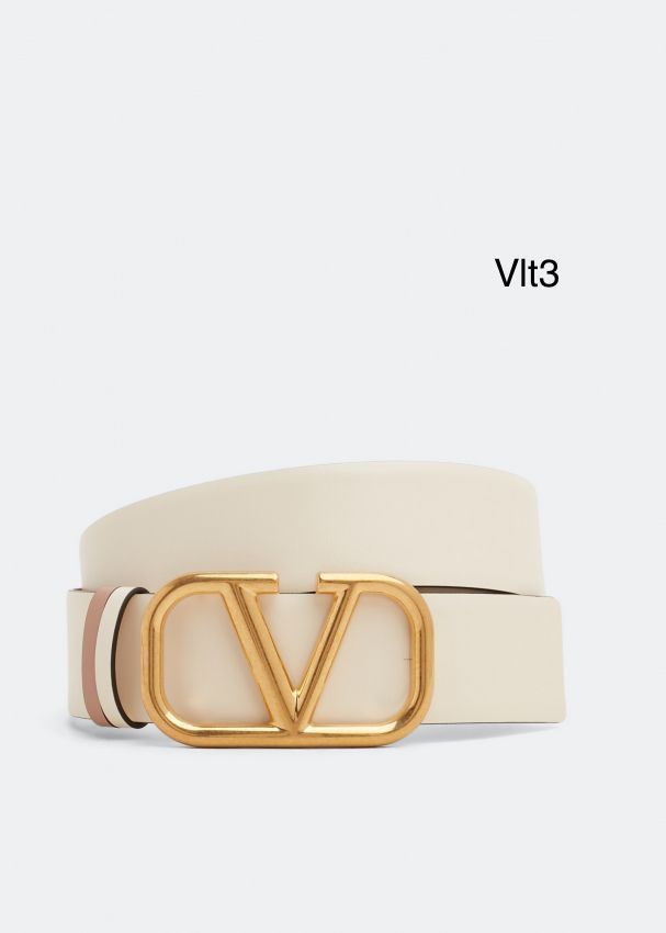 Valentino VLogo Signature Ivory Belt