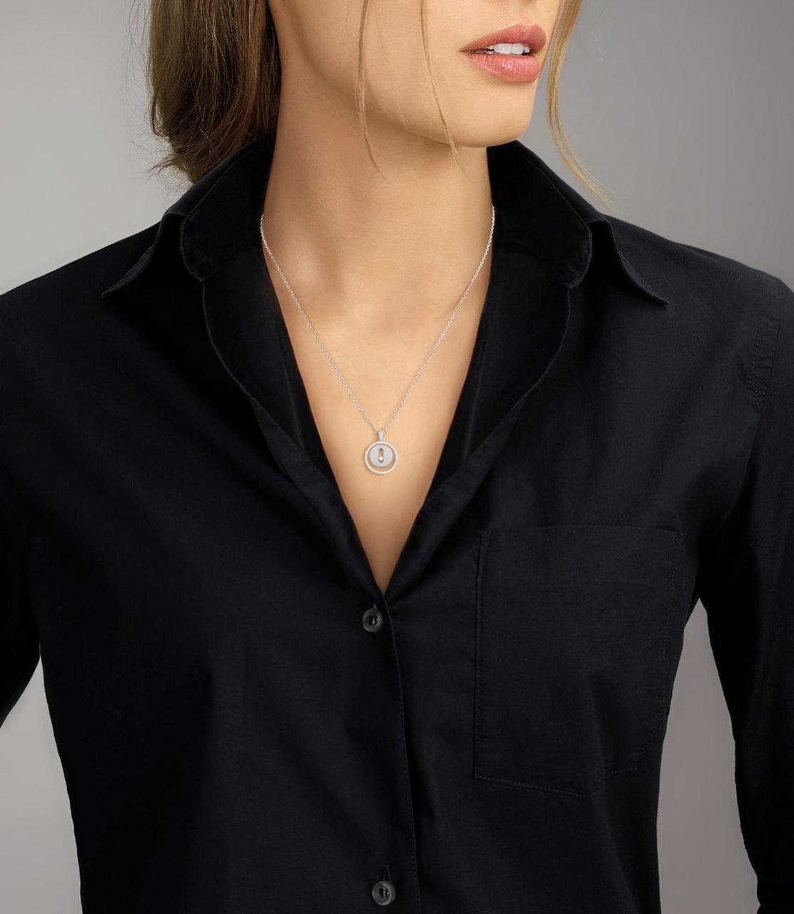 Messika Sunshine Diamond Pendant Necklace & Earrings Set