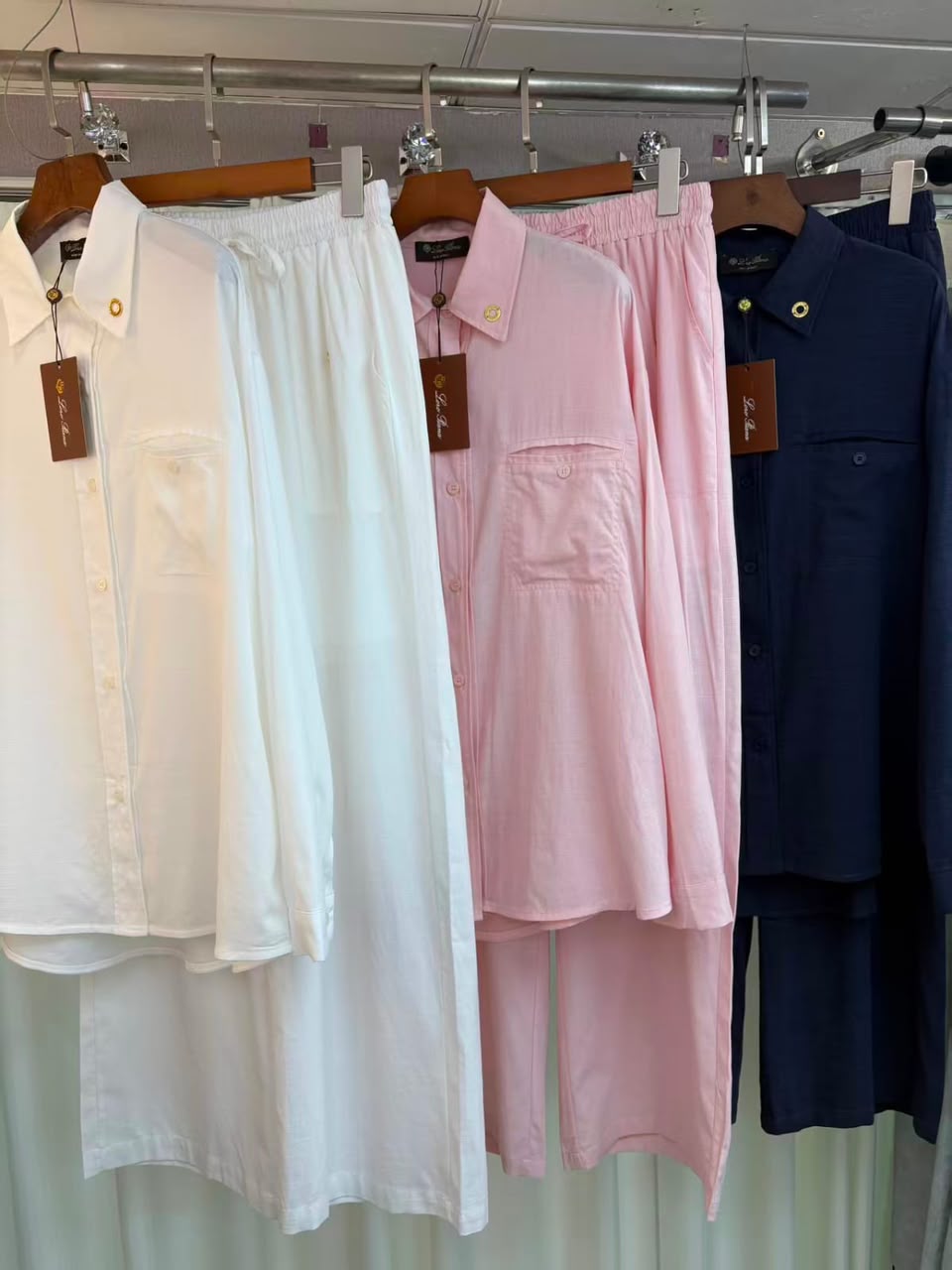 Loro Piana Linen / Silk Shirt and Trousers Sets