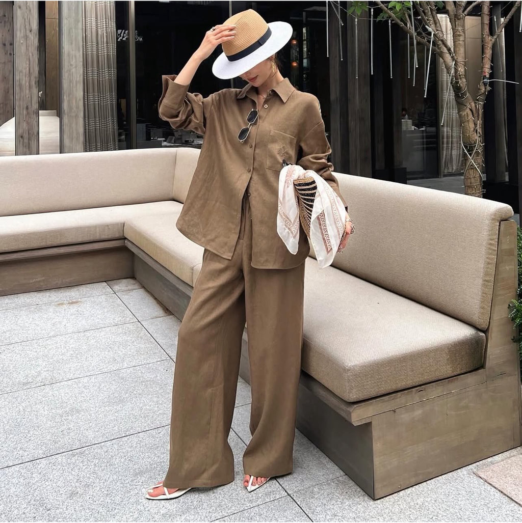 Loro Piana Linen Shirt and Trousers Set