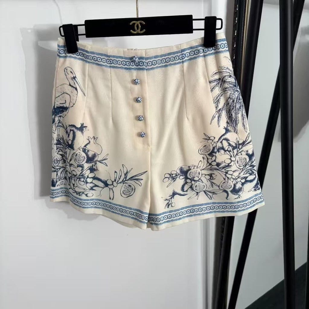 Alemais Printed Shirt and Shorts Set