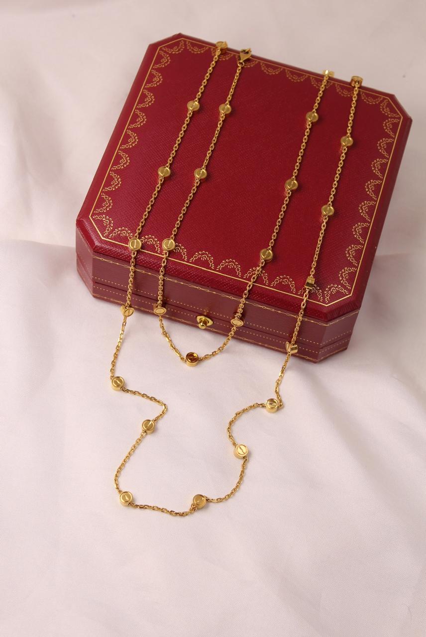 Cartier LOVE Long Necklace in Yellow Gold