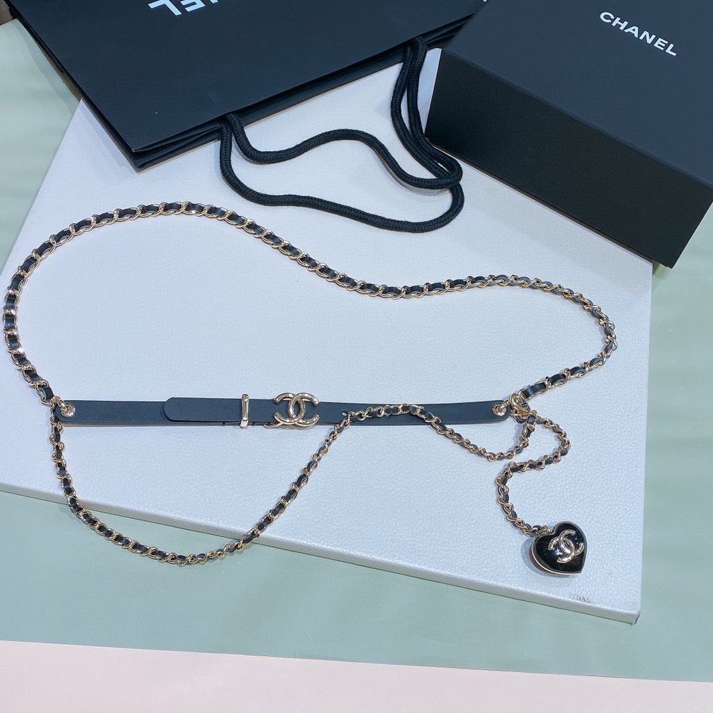 Chanel CC Heart Chain Belt
