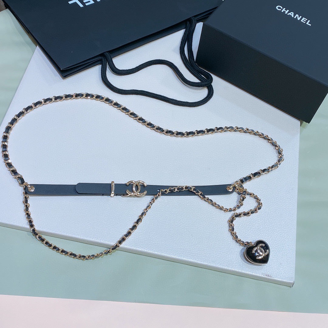 Chanel CC Heart Chain Belt