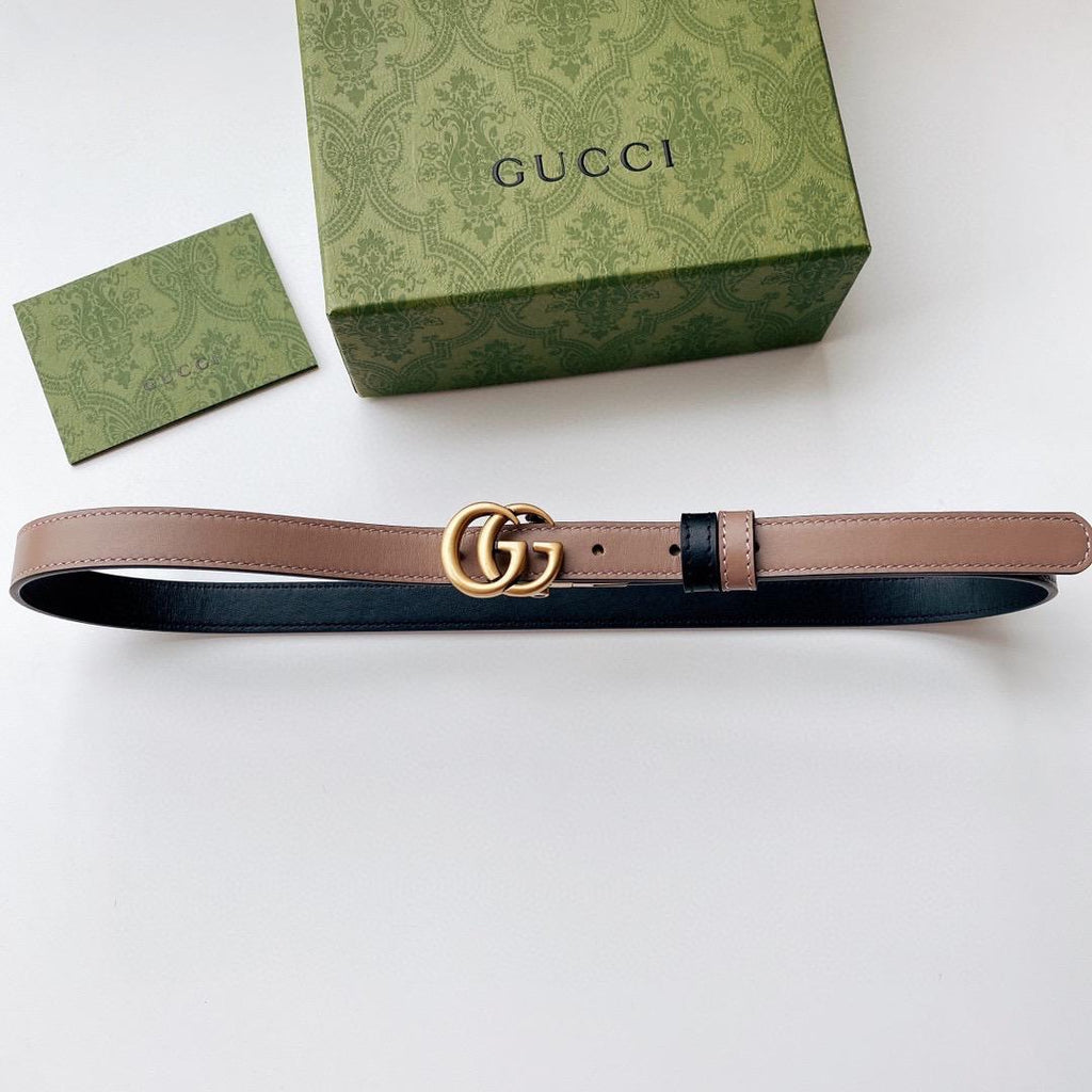 GUCCI — Double G Thin Belt