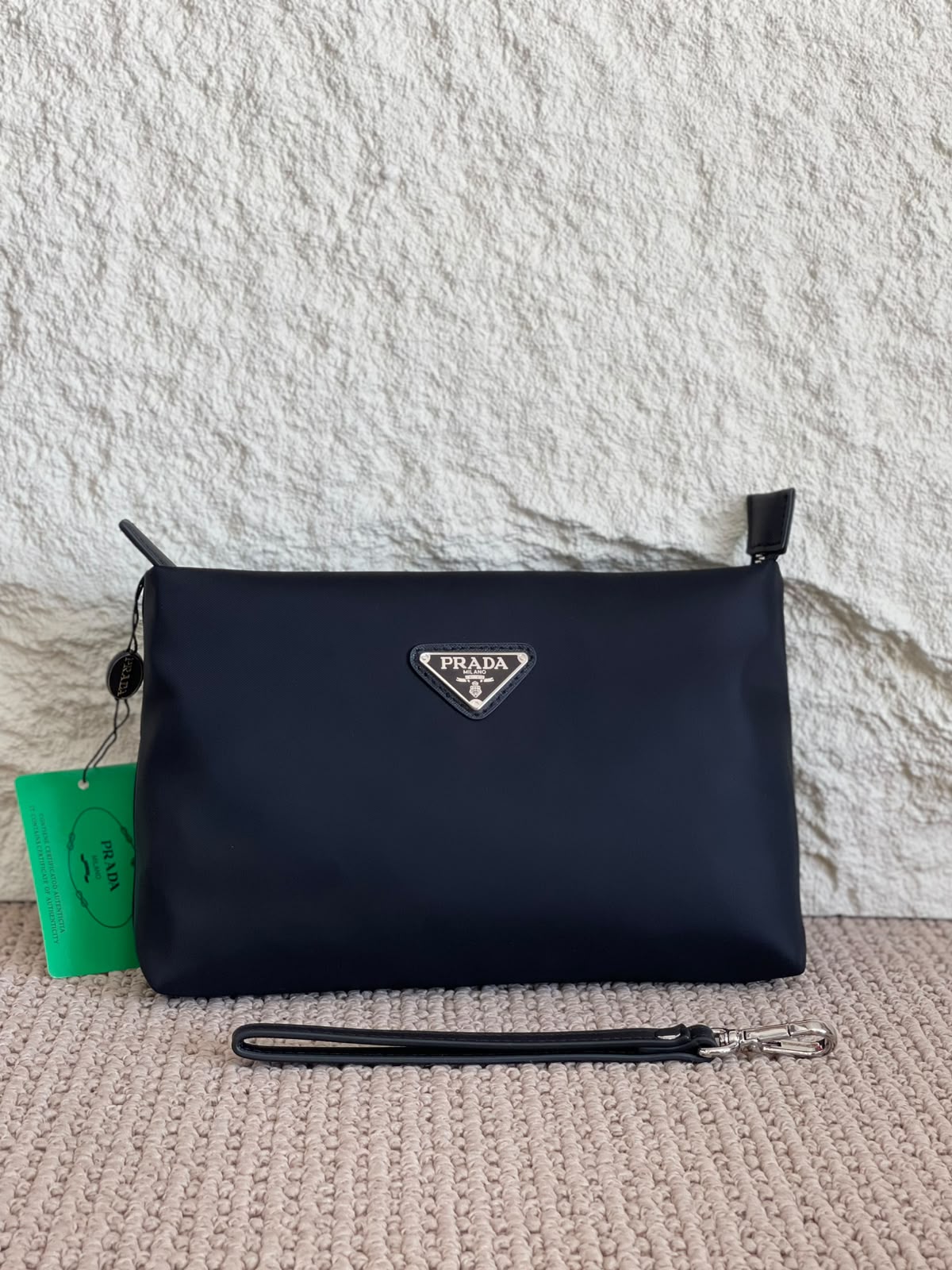 Prada slim logo Wrist Clutch