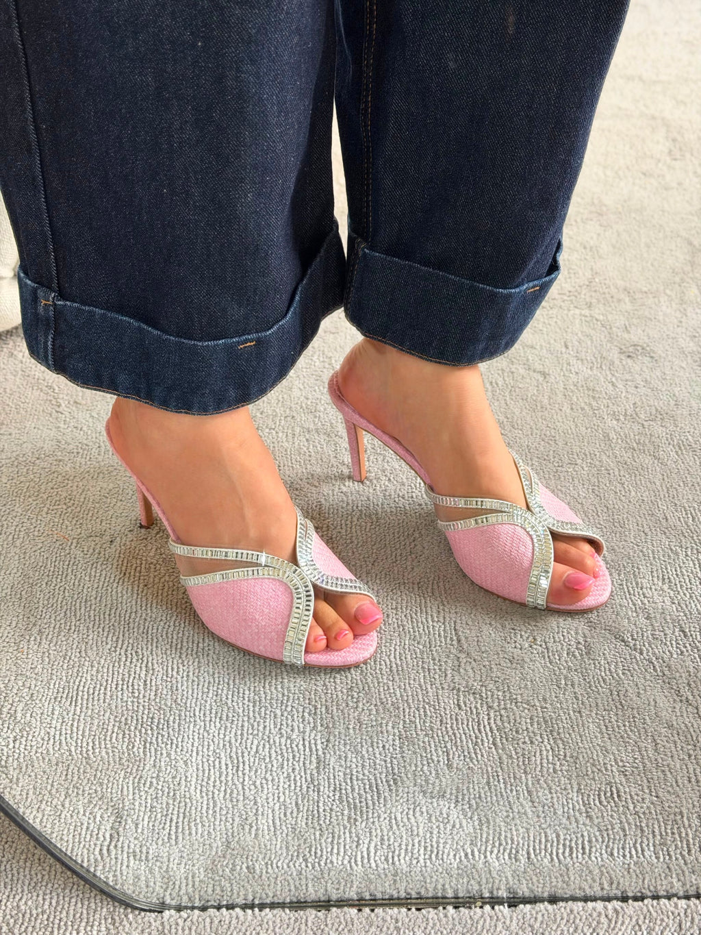 Aquazzura Wild Aurora 75 Mules