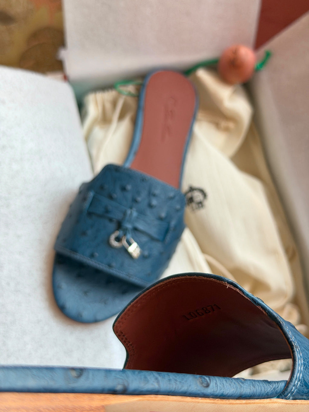 Loro Piana Leather Flat Slides