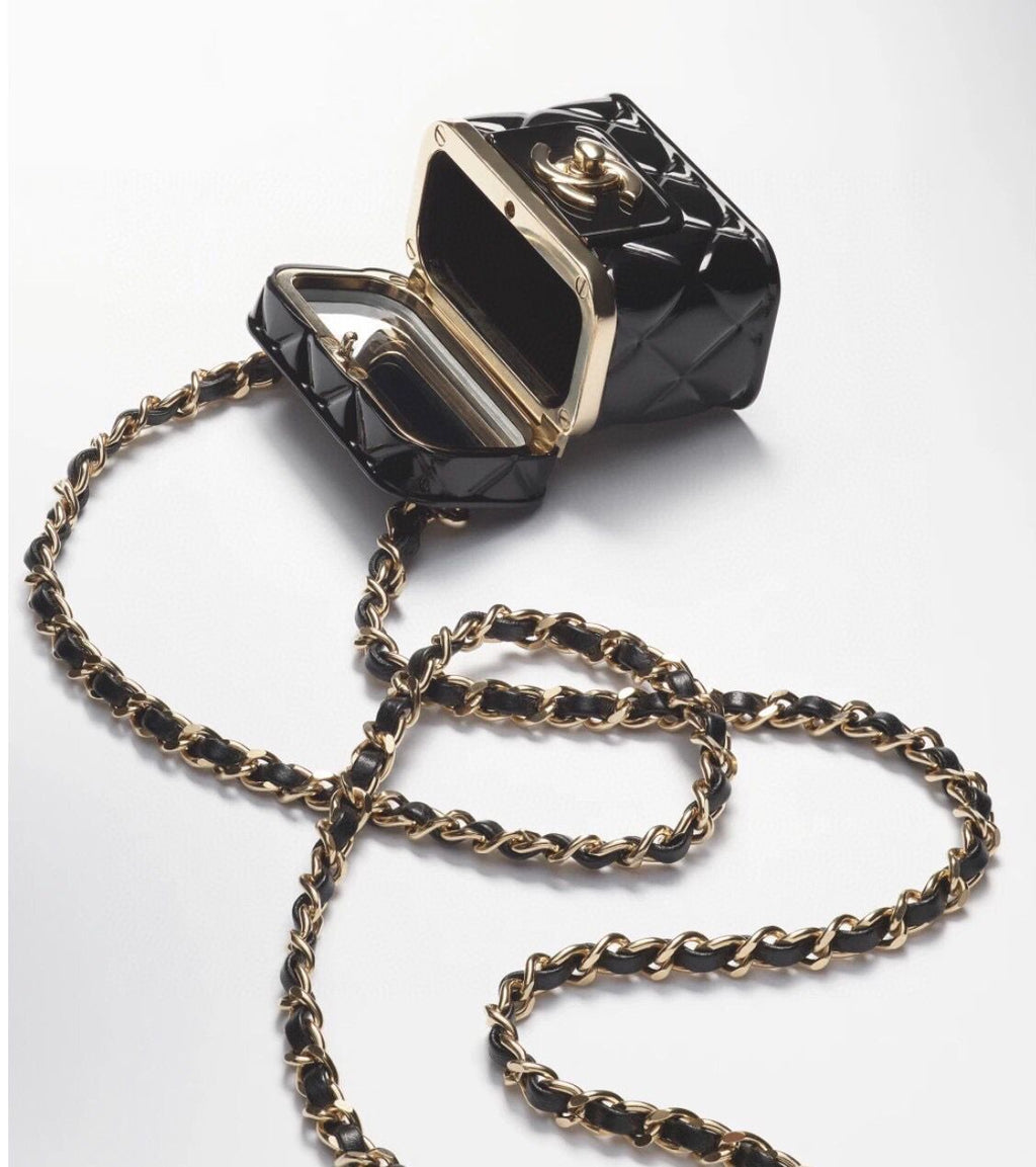 Chanel Quilted Vanity Case Chain Belt
