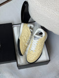 Chanel Quilted CC Logo Low-Top Sneakers