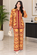 Versace Barocco Print Shirt and Trousers Set