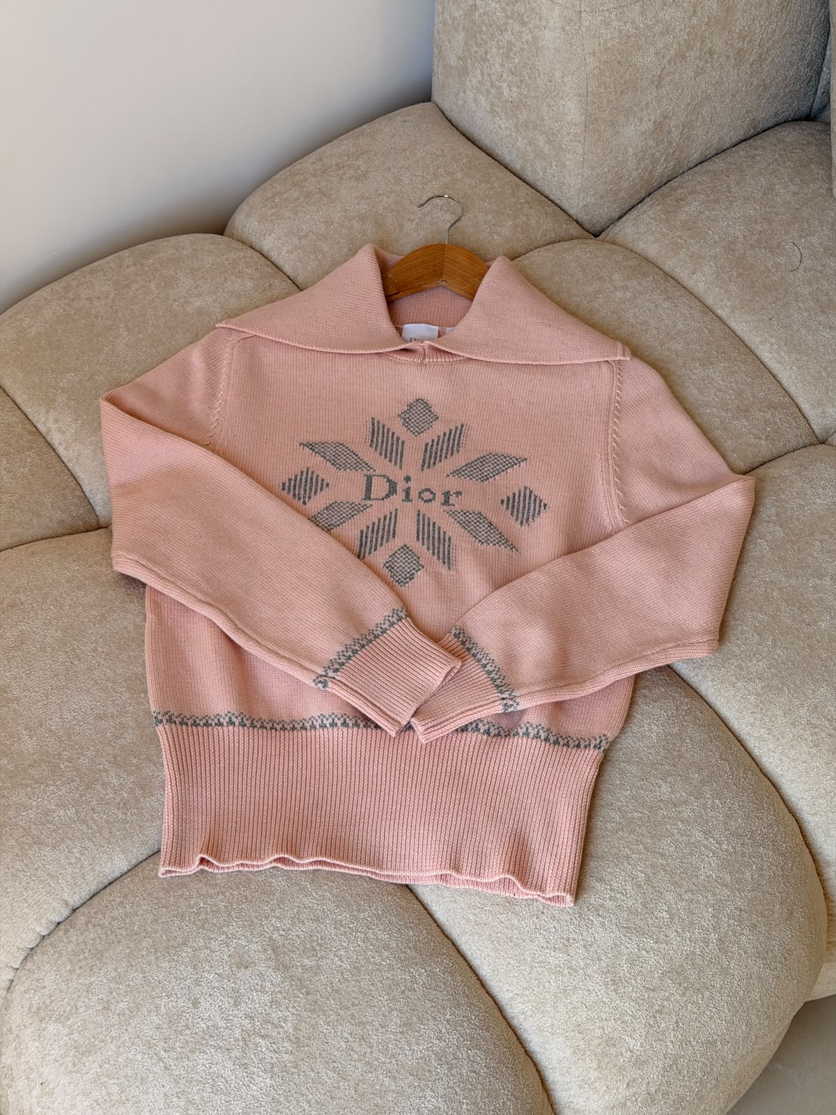 DIOR Embellished Collar Sweater