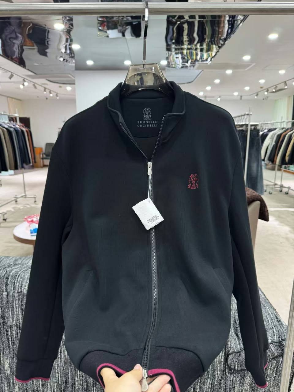 Brunello Cucinelli Dark Burgundy Trim Tracksuit
