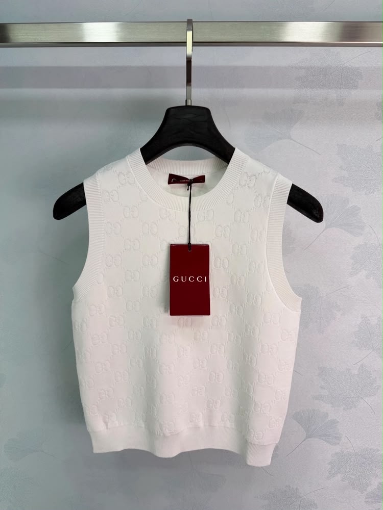 Gucci GG Fine Viscose Jacquard Tank Top