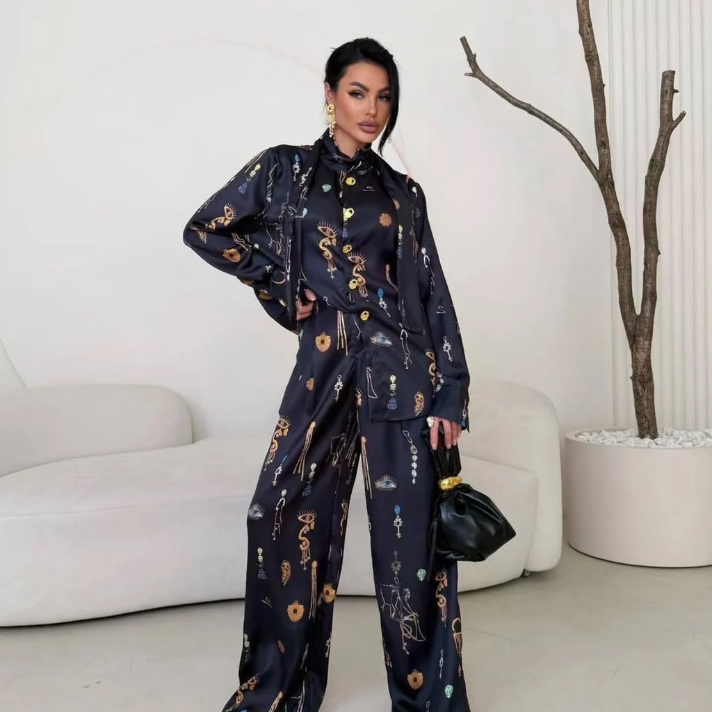 Schiaparelli Satin Co-Ord Set
