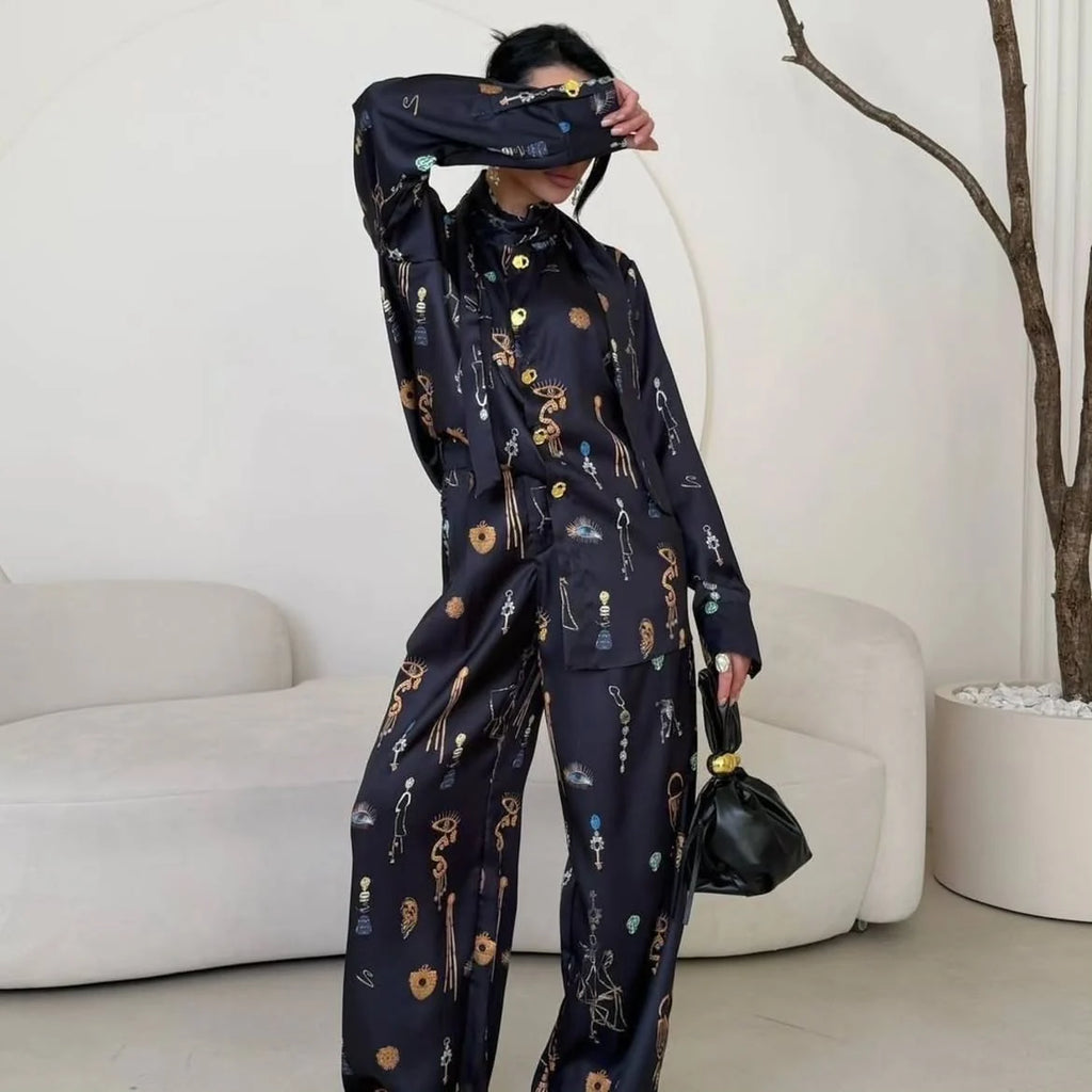 Schiaparelli Satin Co-Ord Set